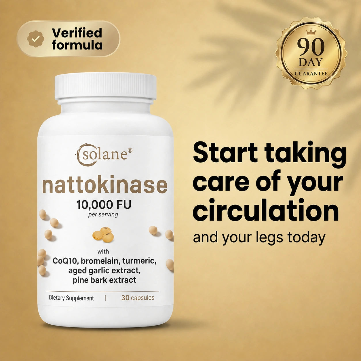 Nattokinase Circulation & Varicose Vein Support