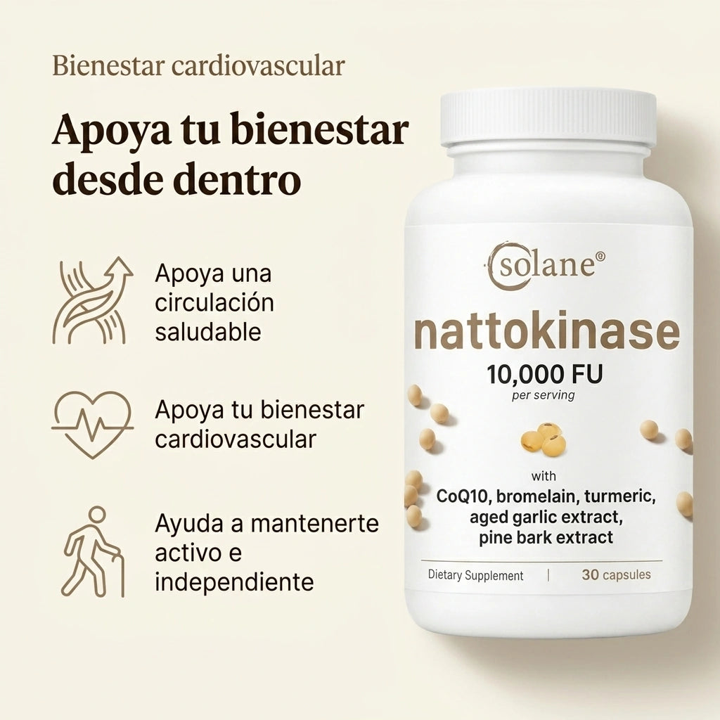 Solane Nattokinase Corazón Care+