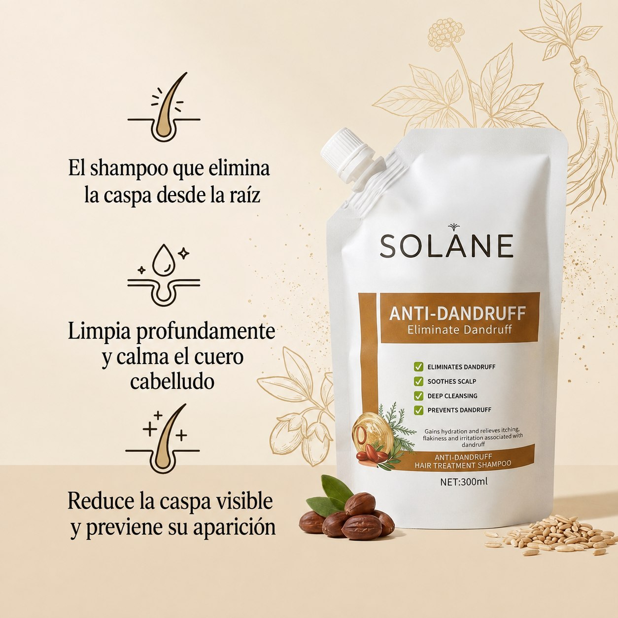 Solane® Shampoo Herbal Anticspa